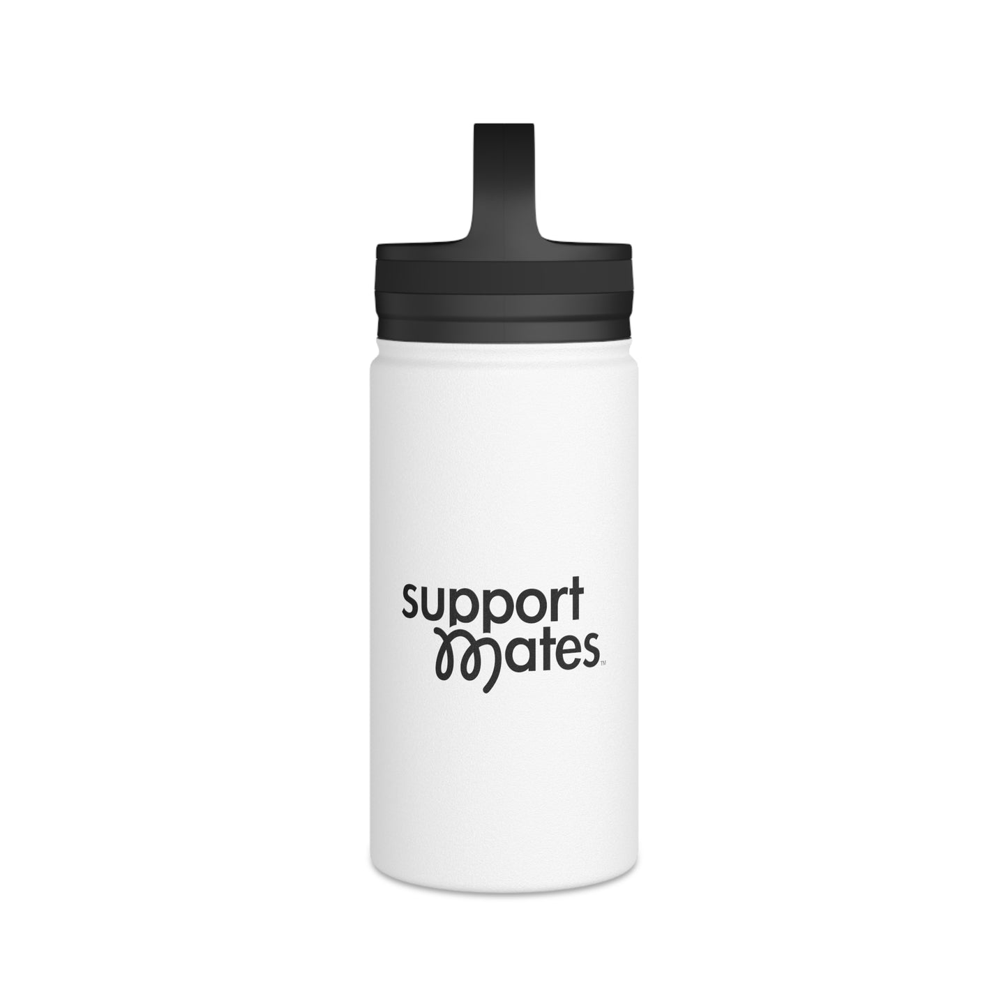 Stainless Steel Water Bottle — "Support Local Small Businesses" Travel Bottle with Handle Lid