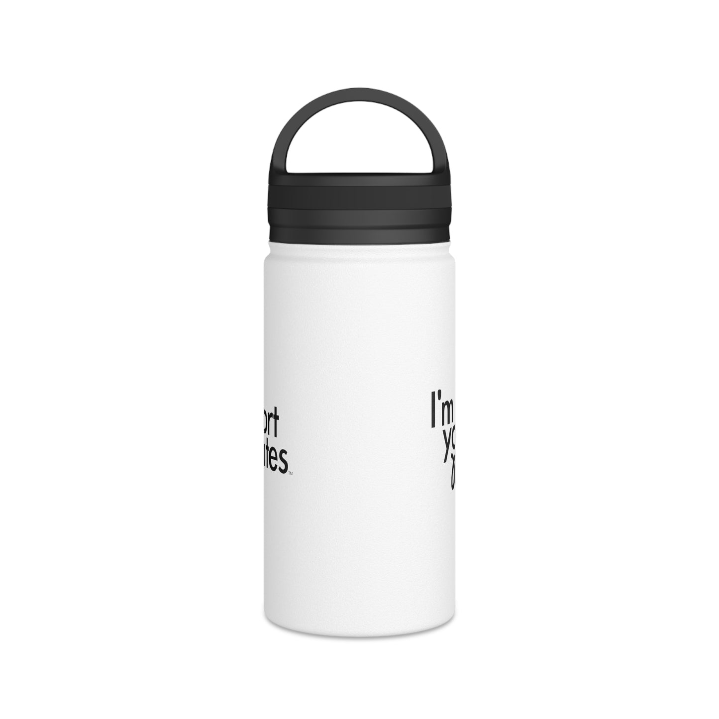 Stainless Steel Water Bottle — "Support Local Small Businesses" Travel Bottle with Handle Lid